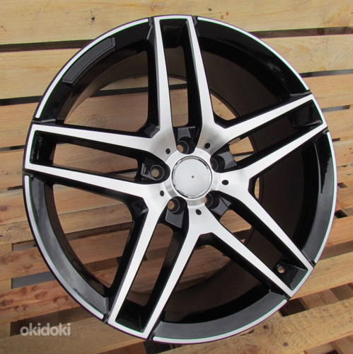 R19x9.5  5X112  ET  45  66.6  BK967  Black Polished (MB)  For MER  (P2)
