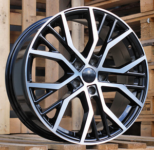 R16x7  5X100  ET  40  57.1  BK713  Black Polished (MB)  For VW  (D1) (1 foto / 1)