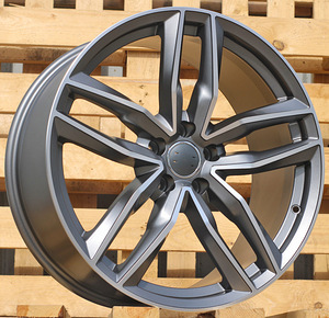 R18x8  5X112  ET  35  66.5  BK690  (BY1126)  Grey Polished Half Matt (MGHM)  For AUD  (K3)  ((MAFP)) (1 foto / 1)