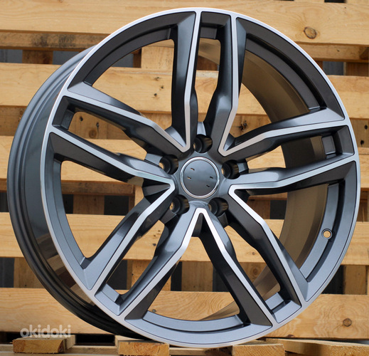 R18x8  5X112  ET  39  66.5  BK690  (BY1126)  Grey Polished+Powder Coating (MGPC)  For AUD  (P+R)