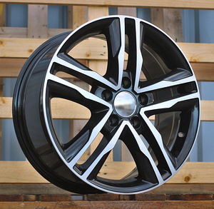 R17x7.5  5X108  ET  40  65.1  BK424  Black Polished (MB)  For RACIN  (L1)  ((Max 1250kg)) (1 foto / 1)