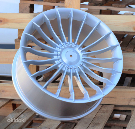 R20x8.5  10X112/120  ET  33  72.6  BK273  Silver Shining (SS)  For BMW  (K4)  (ALPINA Style Rear+Front)