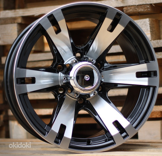 R16x8  5X139.7  ET  0  110.5  BK311  Black Polished (MB)  For 4X4  (L6)