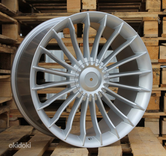 R20x8.5  10X112/120  ET  25  72.6  BK273  Silver (SI)  For BMW  (K2)  (ALPINA Style Rear+Front)