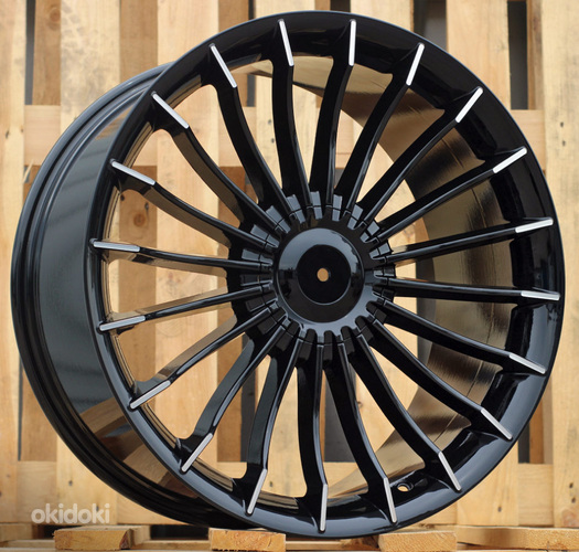 R19x9.5  10X112/120  ET  39  72.6  BK273  Black Polished (MB)  For BMW  (K4+K2+P)  (ALPINA Style Rear+Front)
