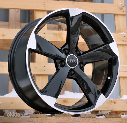R18x8  5X112  ET  35  66.5  BK217  (FBX341)  Black Polished (MB)  For AUD  (Z3)  (HYBRID FORGED)