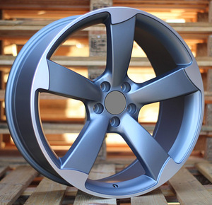 R18x8  5X112  ET  45  66.5  BK217  (BY939)  Grey Half Matt+Powder Coating (MGHMPC)  For AUD  (K7) (1 foto / 1)