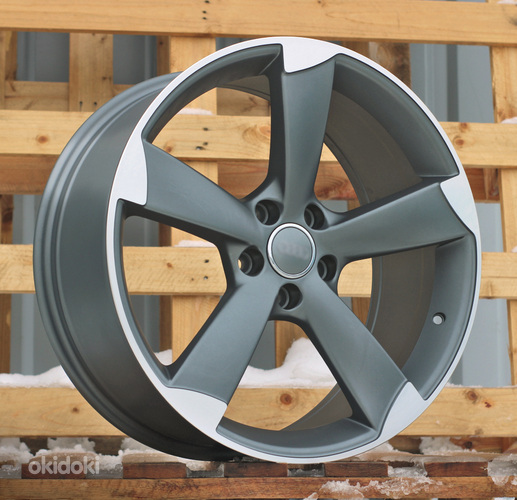 R17x7.5  5X112  ET  35  66.5  BK217  Grey Polished Half Matt (MGHM)  For AUD  (D4)