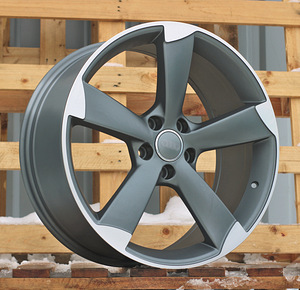 R19x8.5  5X112  ET  45  66.5  BK217  Grey Polished Half Matt (MGHM)  For AUD  (Z7) (1 foto / 1)