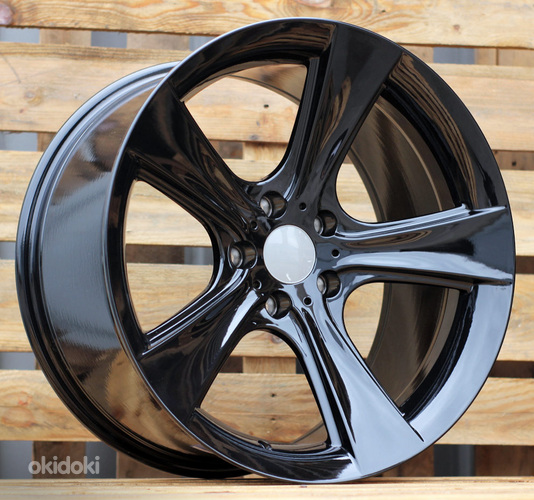 R18x8.5  5X120  ET  20  74.1  BK086  Black (BL)  For BMW  (Z7)  (Rear+Front)