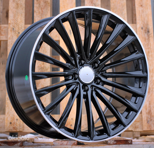 R21x10  5X112  ET  64  66.6  B5909  (FBX149)  Black+Polished Lip (BLPL)  For MER  (Z5)  (HYBRID FORGED (EQE V295) Front+Rear)