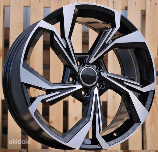 R18x8  5X112  ET  45  66.5  B5893  Black Polished (MB)  For AUD  (K2)