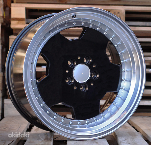 R18x9  5X112  ET  30  66.6  B5852  Black+Polished Lip (BLPL)  For MER  (K4)  (MONOBLOCK Style Rear+Front)