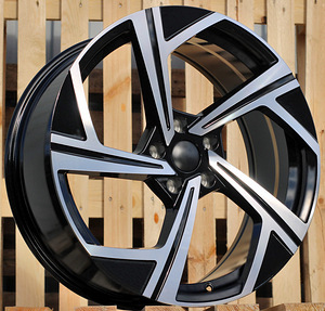 R18x8  5X112  ET  45  57.1  B5851  Black Polished (MB)  For VW  (Z7) (1 foto / 1)