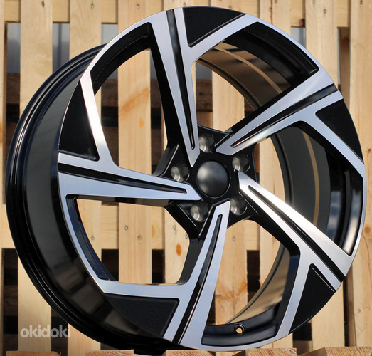 R18x8  5X112  ET  45  57.1  B5851  Black Polished (MB)  For VW  (Z7)