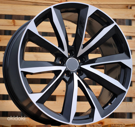 R22x10  5X112  ET  26  66.5  B5815  Black Polished+Powder Coating (MBPC)  For AUD  (K2+P)  (New Q7)