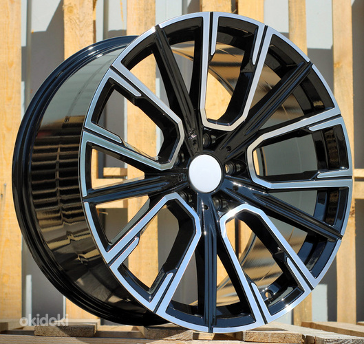 R21x8.5  5X112  ET  25  66.6  B5836  Black Polished (MB)  For BMW  (K4+Z4)  (Rear+Front)