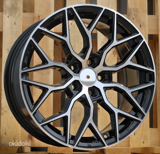 R17x7.5  5X100  ET  40  57.1  B5812  Black Polished (MB)  For RACIN  (K2+D3)  (Style Vossen)