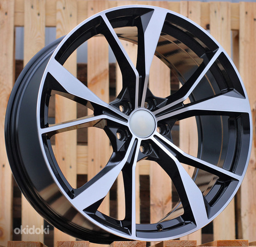 R18x8  5X112  ET  41  57.1  B5808  Black Polished (MB)  For VW  (P)