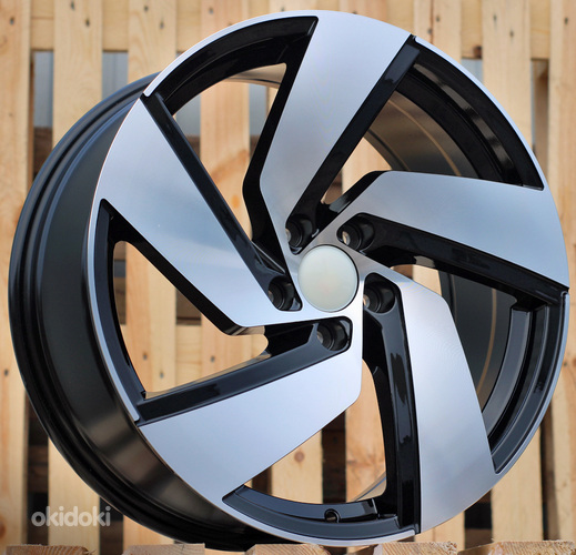 R18x8  5X112  ET  45  57.1  B5773  Black Polished (MB)  For VW  (P1)