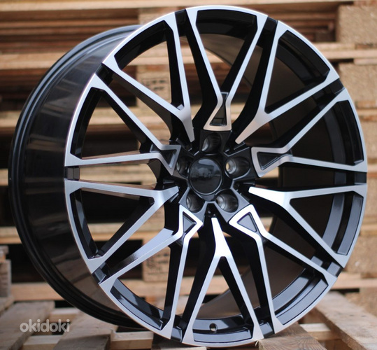 R20x10.5  5X112  ET  40  66.6  B5771  (IN0295)  Black Polished (MB)  For BMW  (K7)  (NEW X5/X6 Rear+Front)