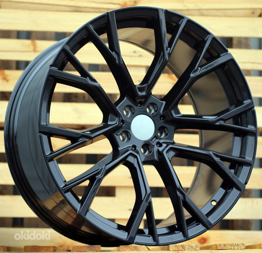 R22x10.5  5X112  ET  43  66.6  B5769  (FBX300)  Black (BL)  For BMW  (K3)  (HYBRID FORGED Rear+Front)