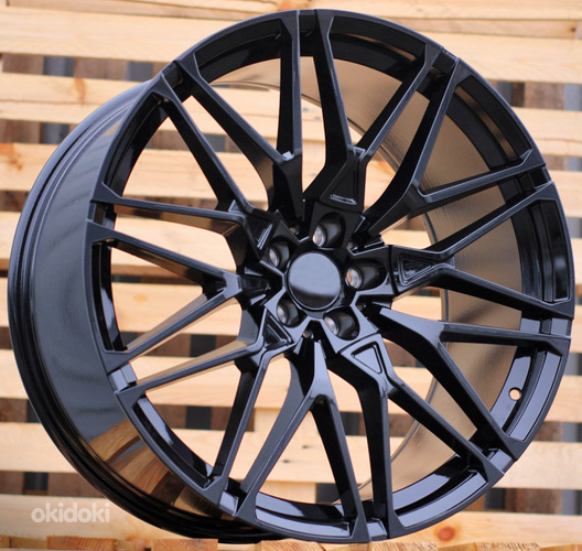 R22x10  5X120  ET  40  74.1  B5771  (B16/HE5063)  Black (BL)  For BMW  (P1)  (Rear+Front)
