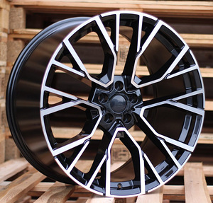R22x9.5  5X112  ET  37  66.6  B5769  Black Polished (MB)  For BMW  (P+M)  (Rear+Front) (1 foto / 1)