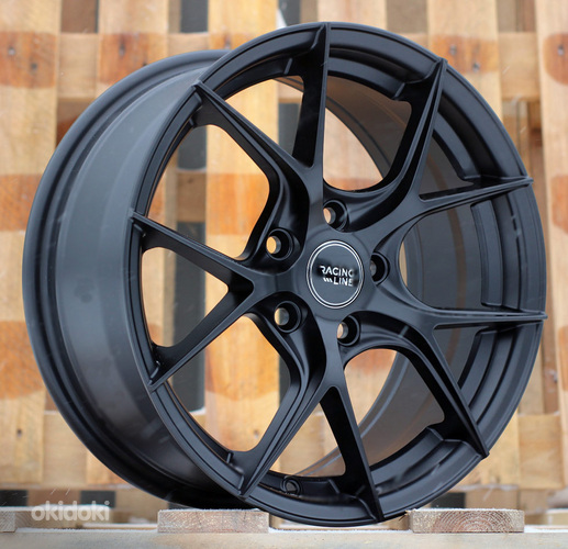 R16x7  5X108  ET  44  63.4  B5713  Black Half Matt (BLHM)  For RACIN  (K4)