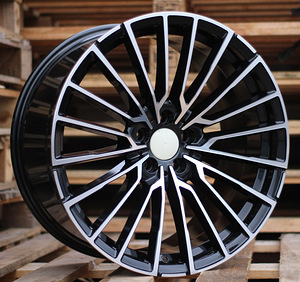 R20x8.5  5X112  ET  25  66.6  B5569  Black Polished (MB)  For BMW  (K4)  (Rear+Front) (1 foto / 1)