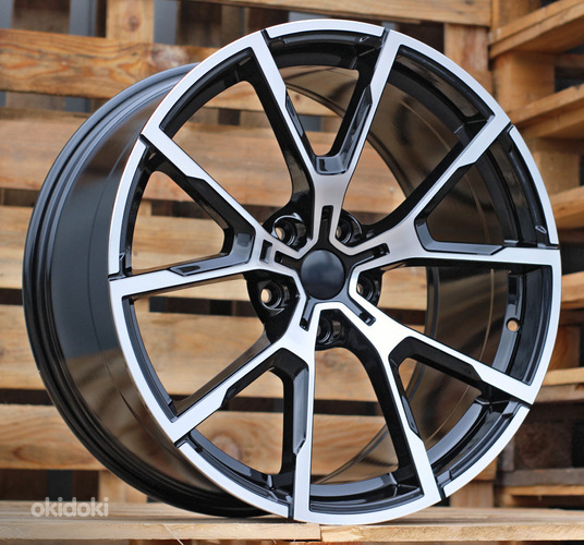 R20x8.5  5X120  ET  35  72.6  B5601  Black Polished (MB)  For BMW  (P2)  (REAR+FRONT)