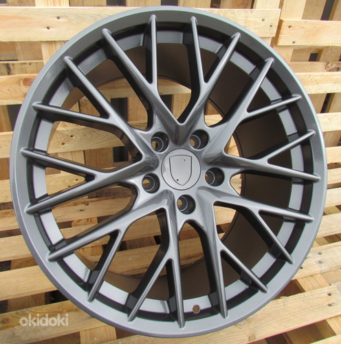 R21x9.5  5X130  ET  65  71.6  B5541  Gun Metal+Polished Lip (GMPL)  For PORCH  (K2)  (Rear+Front)