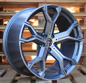 R21x9.5  5X112  ET  37  66.6  B5498  Grey Polished+Powder Coating (MGPC)  For BMW  (K4)  (() (1 foto / 1)