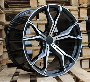 R20x11  5X120  ET  37  74.1  B5498  (HE5034)  Black Polished (MB)  For BMW  (P1)  (Rear+Front) (1 foto / 1)