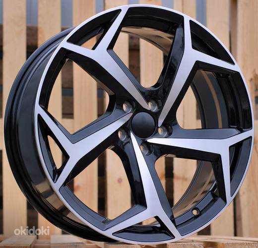 R16x6.5  5X100  ET  40  57.1  B5340  Black Polished (MB)  For VW  (R)