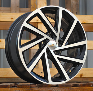 R18x7.5  5X112  ET  45  57.1  B5329  (BY1420/VW405)  Black Polished (MB)  For VW  (P2) (1 foto / 1)