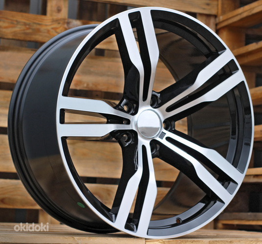 R20x10  5X112  ET  41  66.6  B5327  Black Polished (MB)  For BMW  (P)  (Rear+Front)