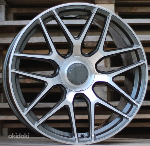 R21x10  5X112  ET  35  66.6  B5318  (A7102B)  Grey Polished (MG)  For MER  (Z1)  (Rear+Front)