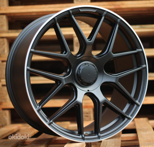 R20x8.5  5X112  ET  38  66.6  B5318  (XFE385)  Black Half Matt+Polished Lip (BLHMPL)  For MER  (Z1)  ())