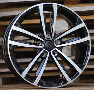 R17x7.5  5X112  ET  45  57.1  B5287  (IN5396)  Black Polished (MB)  For VW  (P2+P1) (1 foto / 1)