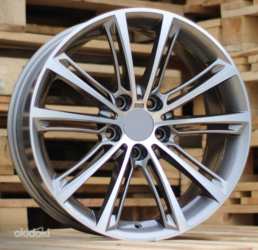 R19x8  5X120  ET  36  72.6  B528  (FE010)  Grey Polished (MG)  For BMW  (R)  ((AKC 85 Eur))
