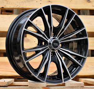 R14x6  4X100  ET  38  60.1  B5199  Black Polished (MB)  For RACIN  (Z4+L1)  ((AKC 55 Eur)) (1 foto / 1)