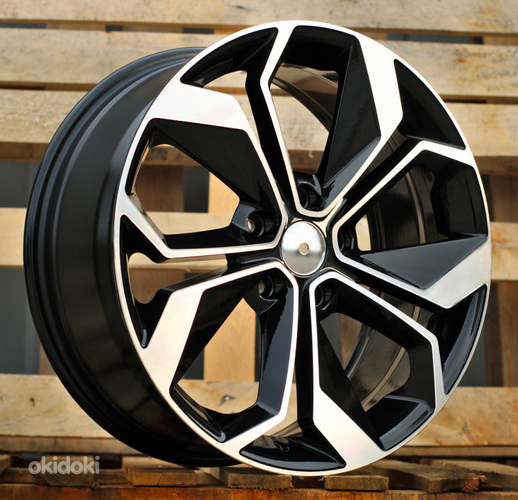 R15x6.5  5X114.3  ET  45  66.1  B5168  Black Polished+Powder Coating (MBPC)  For RENAU  (R)