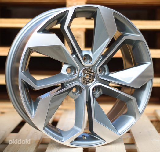 R15x6.5  5X114.3  ET  45  66.1  B5168  Grey Polished (MG)  For RENAU  (L4)