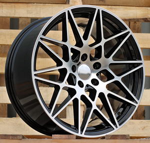 R18x8.5  5X120  ET  35  72.6  B5167  (XFE33)  Black Polished+Powder Coating (MBPC)  For BMW  (K4)  (Rear+Front) (1 foto / 1)