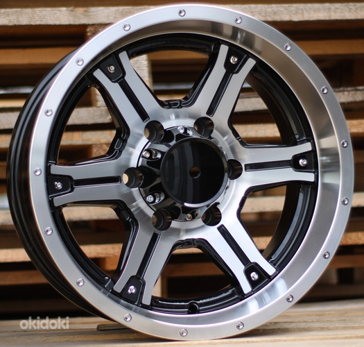 R16x8  6X139.7  ET  M20  110.1  B5031  Black Polished (MB)  For 4X4  (R)