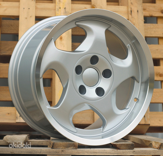 R17x8  5X120  ET  15  74.1  B2418  Silver+Polished Lip (SP)  For BMW  (Z1)  (Front Left)