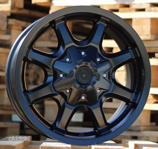 R16x8  6X114.3  ET  0  66.1  B2004  Black Half Matt (BLHM)  For 4X4  (K7)  ((AKC 55 Eur))