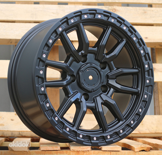 R17x8.5  5X139.7  ET  0  110.1  B1823  Black Half Matt (BLHM)  For 4X4  (Z4)