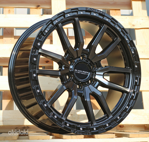 R22x9.5  6X139.7  ET  35  106.1  B1823  Black+Tinted Face (BLTF)  For 4X4  (K3)